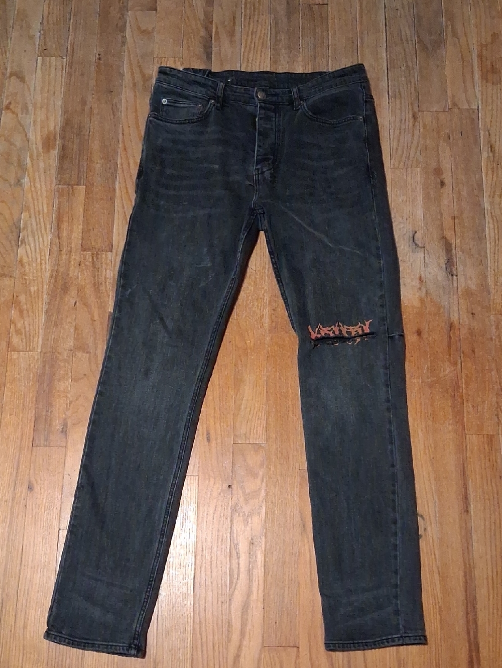 Ksubi Jeans Black With Orange
